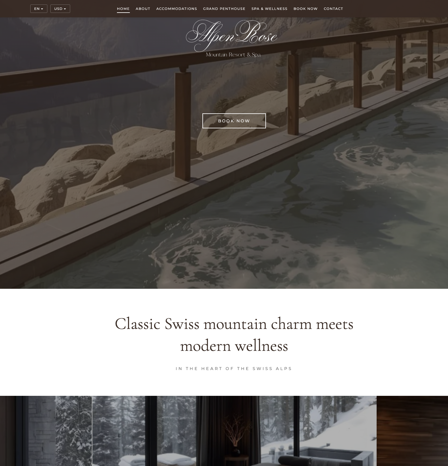 The Alpenrose Hotel Website